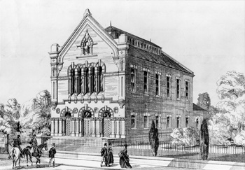 Cauldwell Street Baptist Church in 1862